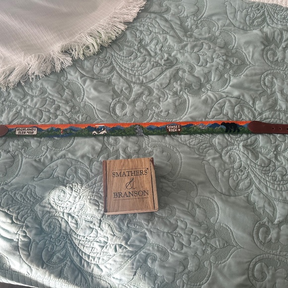 Smathers & Branson Other - Smathers & Branson Highlands, NC needlepoint belt size 32
